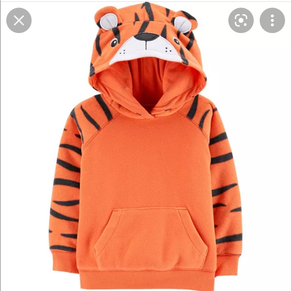 ISO 4T 5T + Carter’s Tiger Fleece Hoodie.